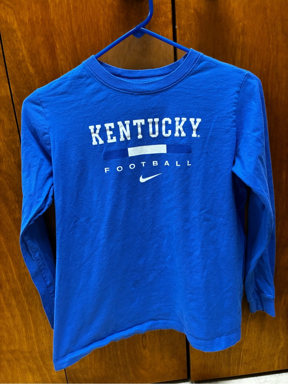 Nike Blue Kentucky Football Long Sleeve Tee
